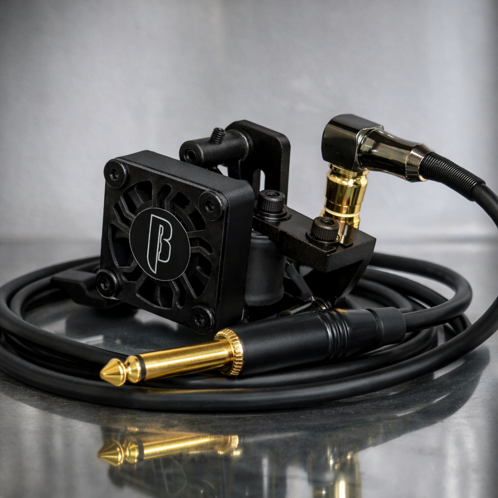 Máquina de tatuar Blackout 2.0 (clipcord + RCA + cable 90°)