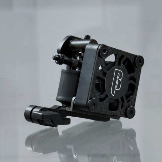 LEBA Blackout coil tattoo machine with clipcord connection