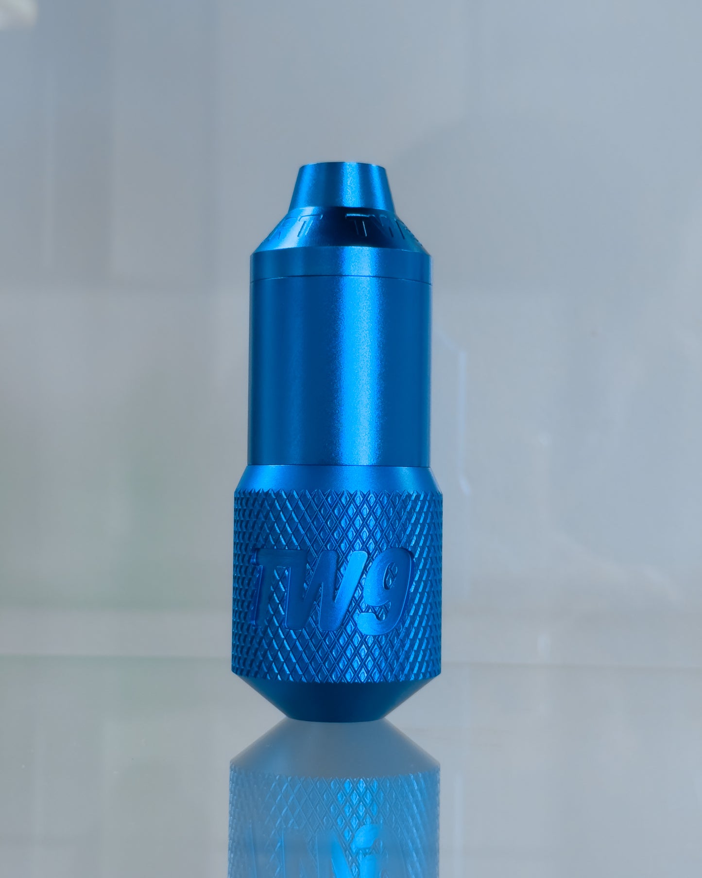 LEBA electric blue rotary pen tattoo machine with wireless battery included