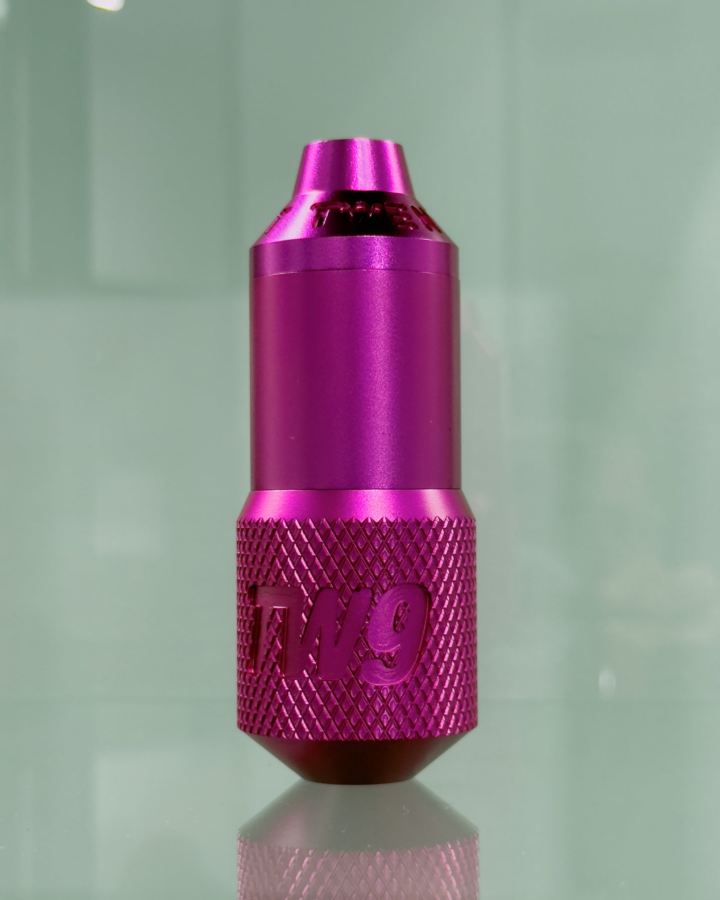 LEBA fuchsia pink rotary pen tattoo machine with wireless battery included