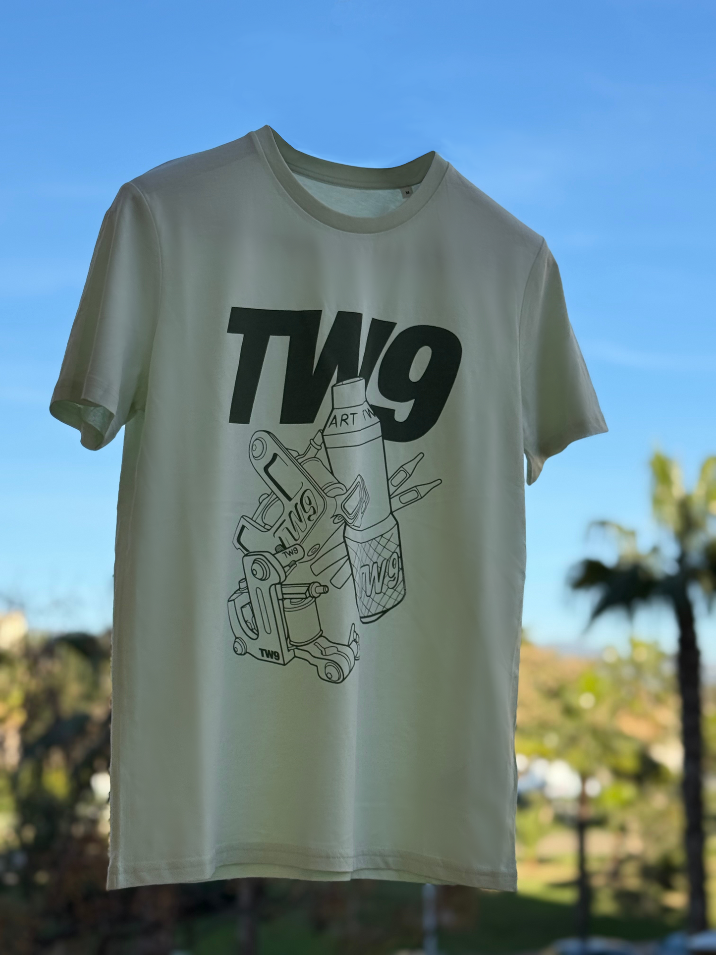 TW9 Machines T-shirt Steam Green Color